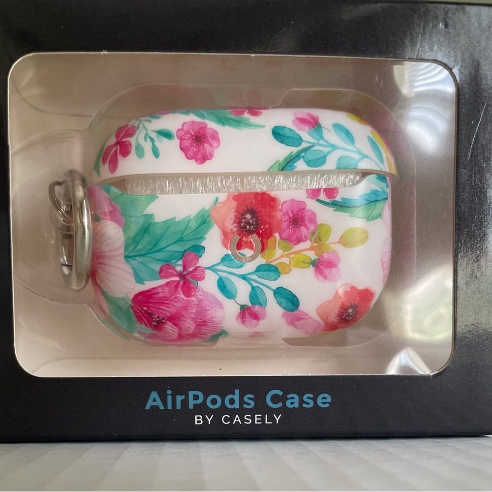 Casely Floral AirPods Case - Pink and Green